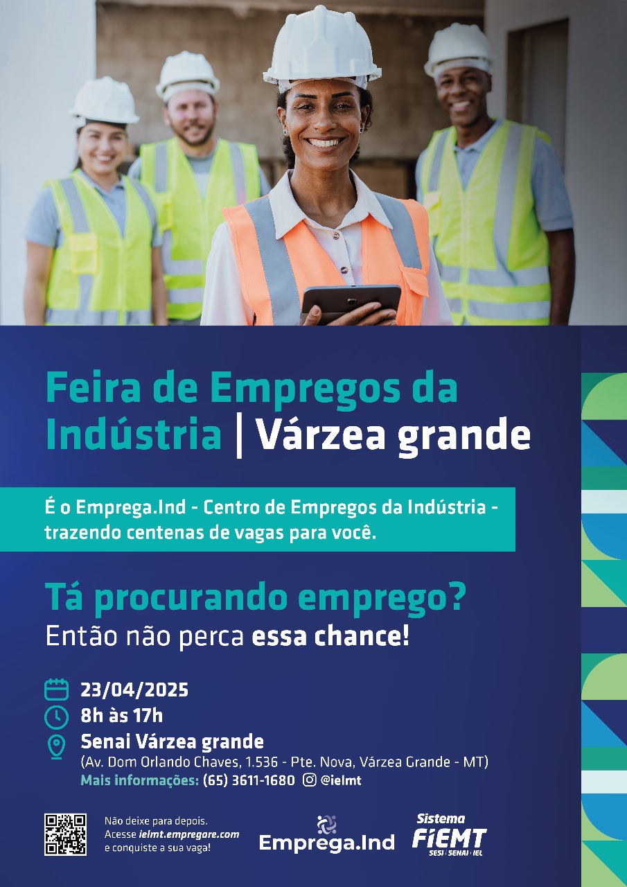 Feira de Empregos do IEL MT em Várzea Grande!