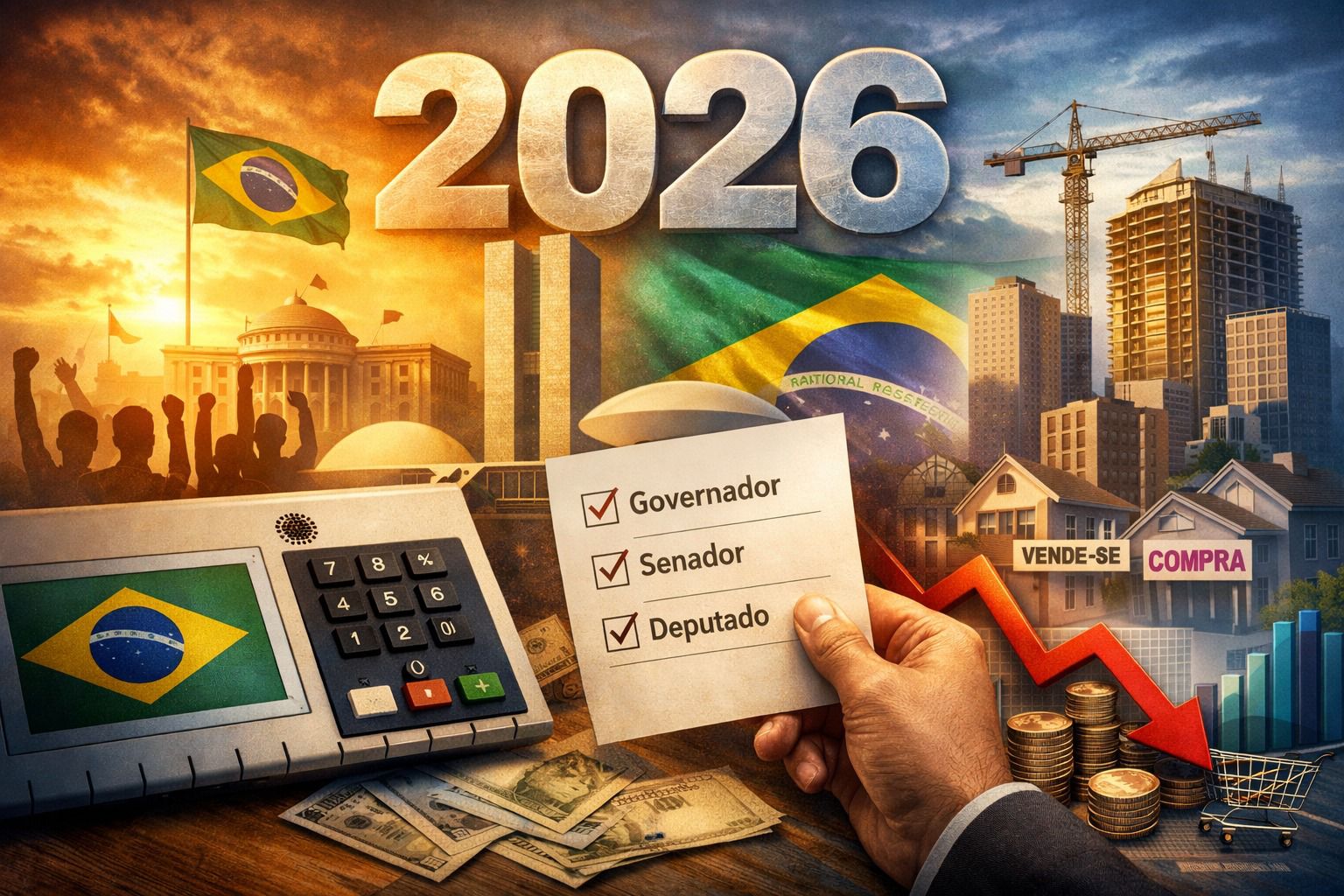 2026: o ano em que o Brasil escolhe caminhos — e paga a conta das escolhas