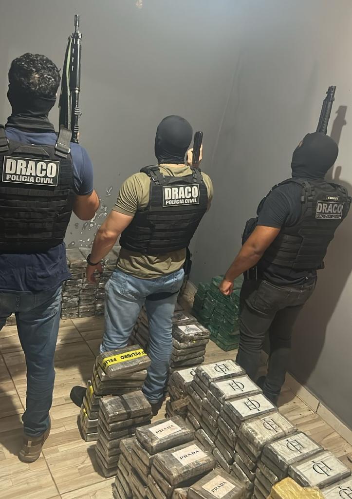 Meia tonelada de cocaína é apreendida em operação na fronteira com a Bolívia