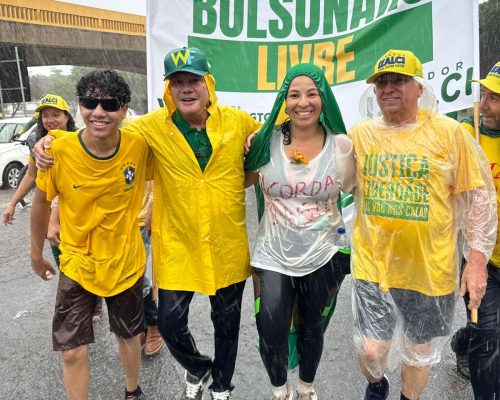 Wellington Fagundes pede justiça e liberdade ao se unir a Nikolas na Caminhada pela Liberdade, em Brasília