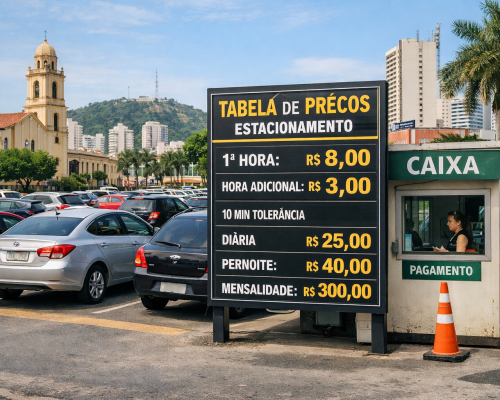 Chega de surpresa no caixa: projeto quer obrigar estacionamentos a expor preços na entrada em Cuiabá