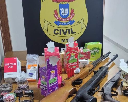 Operação mira facção e prende três por drogas e armas em MT