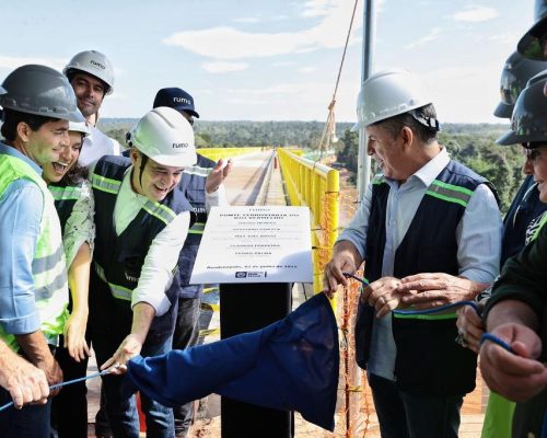MT e Rumo entregam 1ª ponte da ferrovia em Rondonópolis