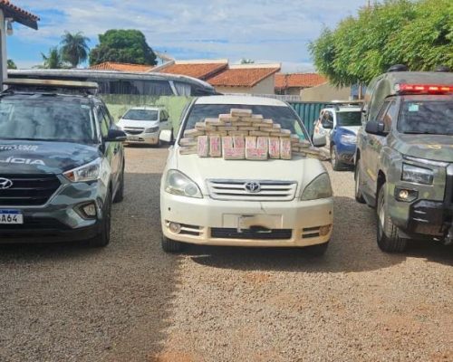 Gefron intercepta táxis bolivianos e apreende 65 kg de drogas na fronteira com a Bolívia