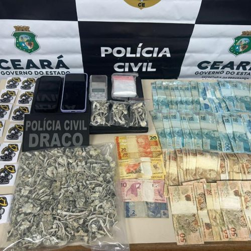 Último investigado da Operação Hidra é preso no Ceará com drogas e R$ 6 mil