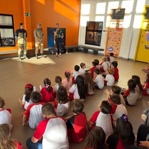 Corpo de Bombeiros promove projeto educativo nas escolas para prevenção de incêndios florestais