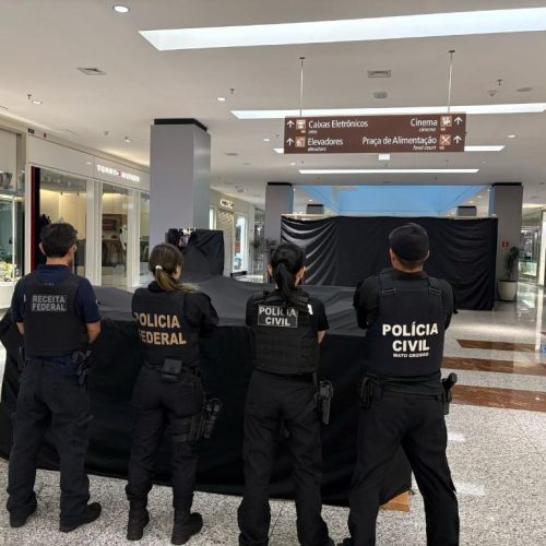 Forças de segurança deflagram operação para reprimir o comércio de eletrônicos clandestinos