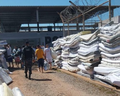 Operação Argos realiza revistas e faxina geral na penitenciária de Várzea Grande