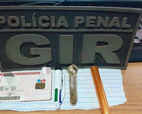 Advogado é flagrado tentando entregar entorpecente a preso do Raio 8 da Penitenciária Central