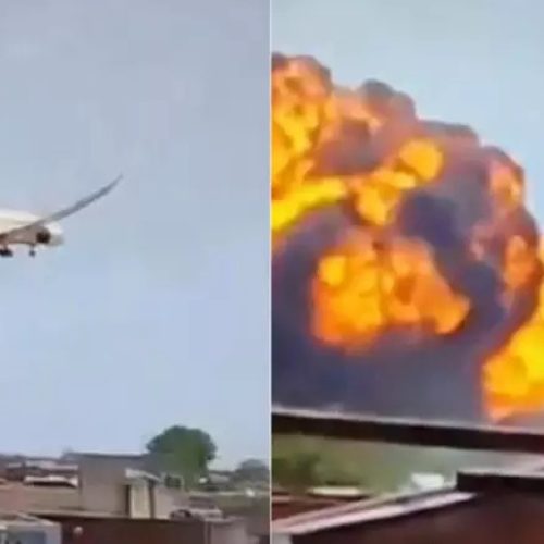Tragédia aérea: avião da Air India com 242 pessoas a bordo cai no noroeste do país