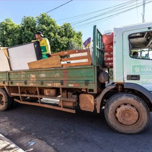 Cata-treco atende 22 bairros de Cuiabá a partir desta segunda; veja locais e datas Ação começa nesta segunda-feira (28) e segue até 2 de agosto, com recolhimento gratuito de móveis e eletrodomésticos fora de uso em 22 bairros da capital.