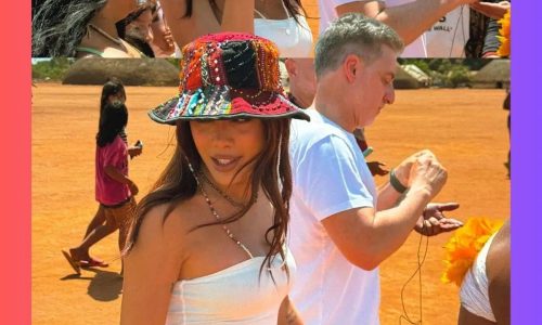 Luciano Huck e Anitta participam de ritual indígena fúnebre no Xingu