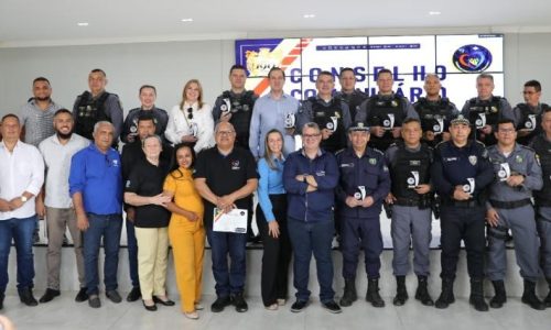 Polícia Militar realiza homenagem para conselheiros de segurança pública de todo o Estado