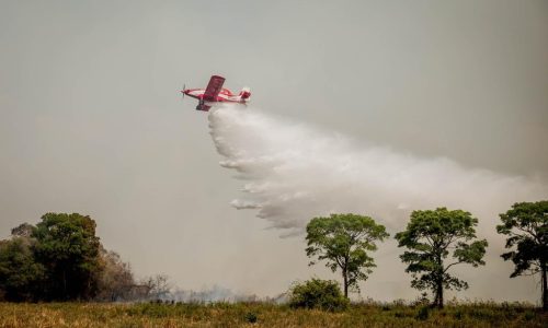 Corpo de Bombeiros monta força tarefa e extingue incêndio em Chapada dos Guimarães