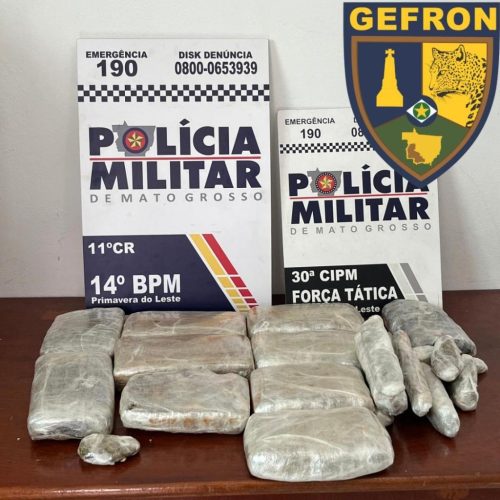 Polícia Militar prende homem com 8 quilos de maconha em Primavera do Leste