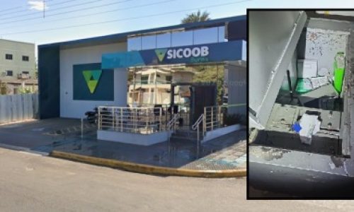 Bandidos invadem agência do Sicoob e levam quase R$ 300 mil em Barra do Garças