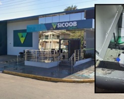 Bandidos invadem agência do Sicoob e levam quase R$ 300 mil em Barra do Garças