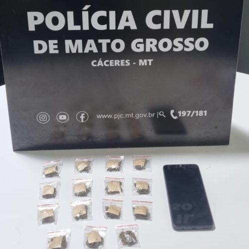 Polícia Civil fecha boca de fumo que funcionava em ferro-velho em Cáceres