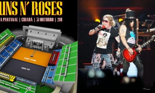Cuiabá entra no mapa dos grandes eventos com show histórico do Guns N’ Roses