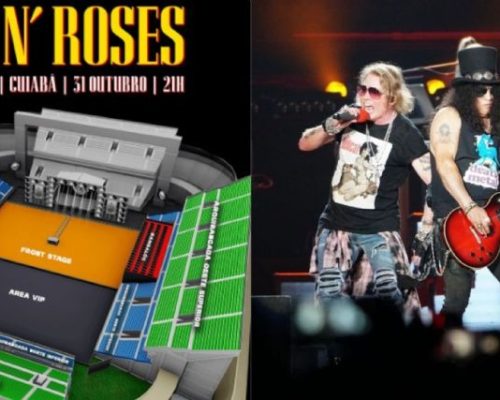 Cuiabá entra no mapa dos grandes eventos com show histórico do Guns N’ Roses