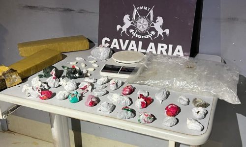 Cavalaria da PM apreende adolescente faccionado por tráfico de drogas em Nova Mutum