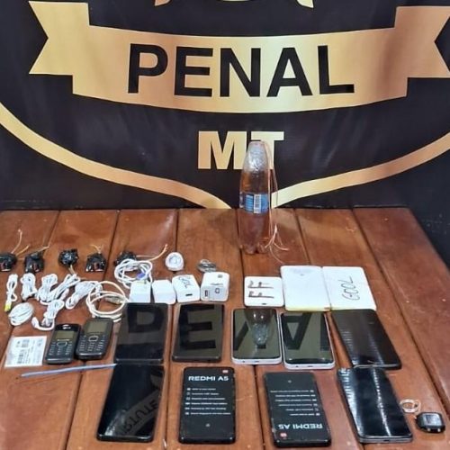 Polícia Penal intercepta pacotes e impede entrada de 14 celulares levados por drones