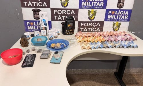 Força Tática prende suspeitos por tráfico de drogas e diversas passagens criminais