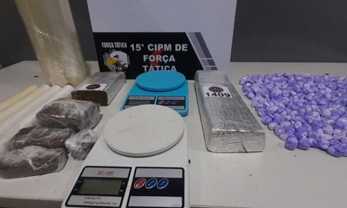 Polícia Militar conduz quatro suspeitos por tráfico de drogas em Várzea Grande