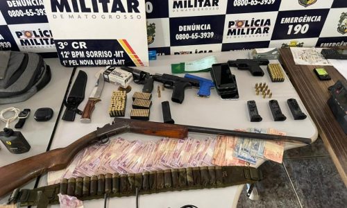 Polícia Militar conduz cinco suspeitos após roubo à residência em Nova Ubiratã