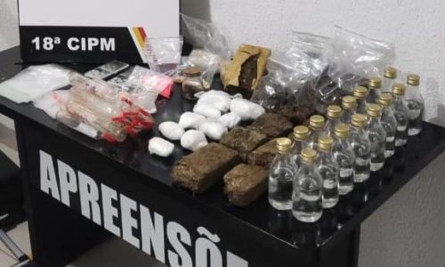 PM detém adolescente por tráfico de drogas e apreende entorpecentes em São José do Rio Claro