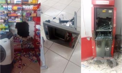 Farmácia é invadida e caixa eletrônico é alvo de tentativa de furto em Cuiabá