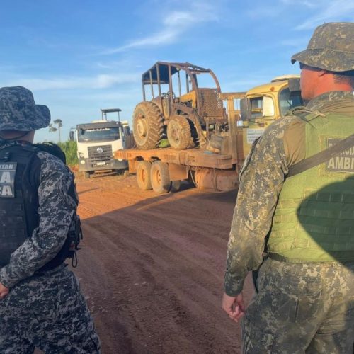 Batalhão Ambiental da PM apreende equipamentos após denúncia de crime em zona rural de Colniza