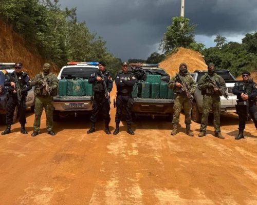 Forças de segurança apreendem mais de 540 quilos de cocaína e prendem dois na fronteira de Mato Grosso