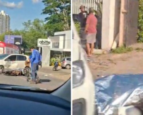 Motociclista morre após ser atingido por dois veículos na Avenida Miguel Sutil, em Cuiabá