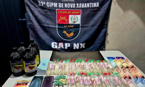 Polícia Militar prende três faccionados por tráfico de drogas e apreende entorpecentes