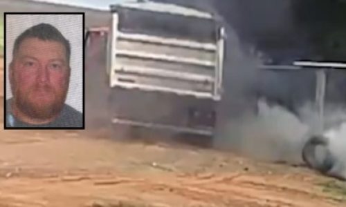 Vídeo mostra momento em que trabalhador morre após explosão de pneu durante manutenção em fazenda de MT