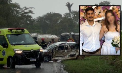 Jovem recém-casado morre em grave acidente com quatro veículos na BR-364, em Jaciara
