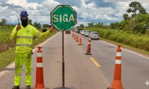 Obras provocam pare e siga e interdições parciais na BR-163 e BR-364 em Mato Grosso nesta terça-feira (10)